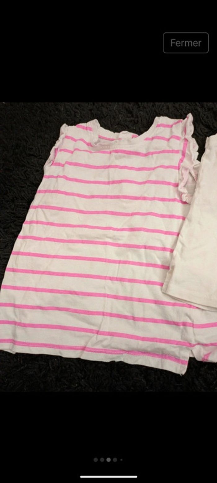 Lot 3 Tshirt fille 24 mois - photo numéro 3