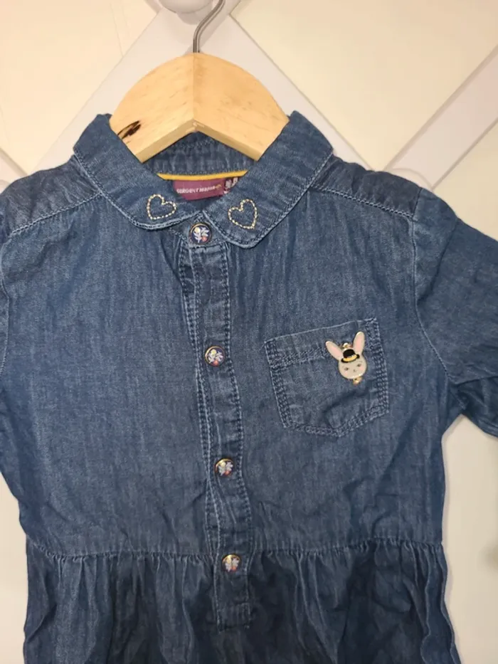 Robe effet jean coton souple sergent major t5ans - photo numéro 2