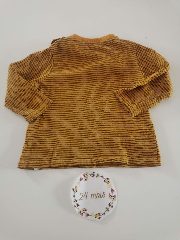 Lot de 2 t-shirts manches longues bébé garçon 24mois kiabi tbe - photo numéro 7