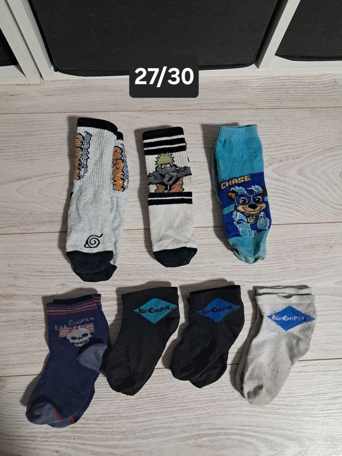 Lot 7 paires de chaussettes 27/30