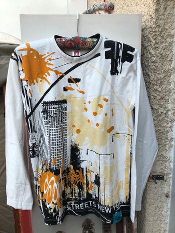 Tee-shirt manches longues garçon 14/16 ans