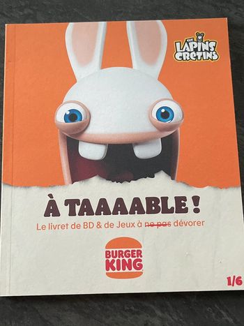 Livre jeunesse lapins cretins à table