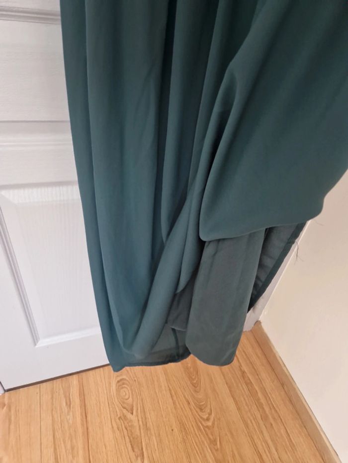 Robe longue verte foncé taille M-L très bon état Poppy - photo numéro 4