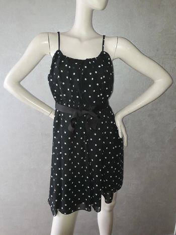 robe noire à pois blanc morgan de toi taille 38/40