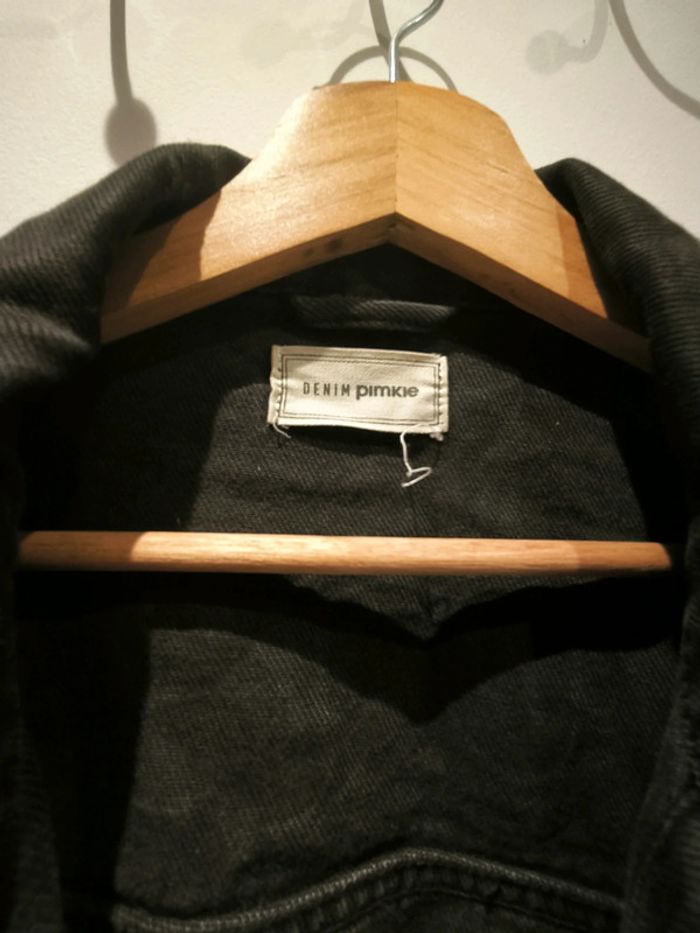 Veste en jean noire - photo numéro 2