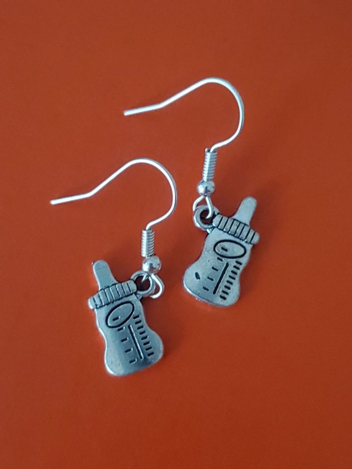 Boucles d'oreilles biberon