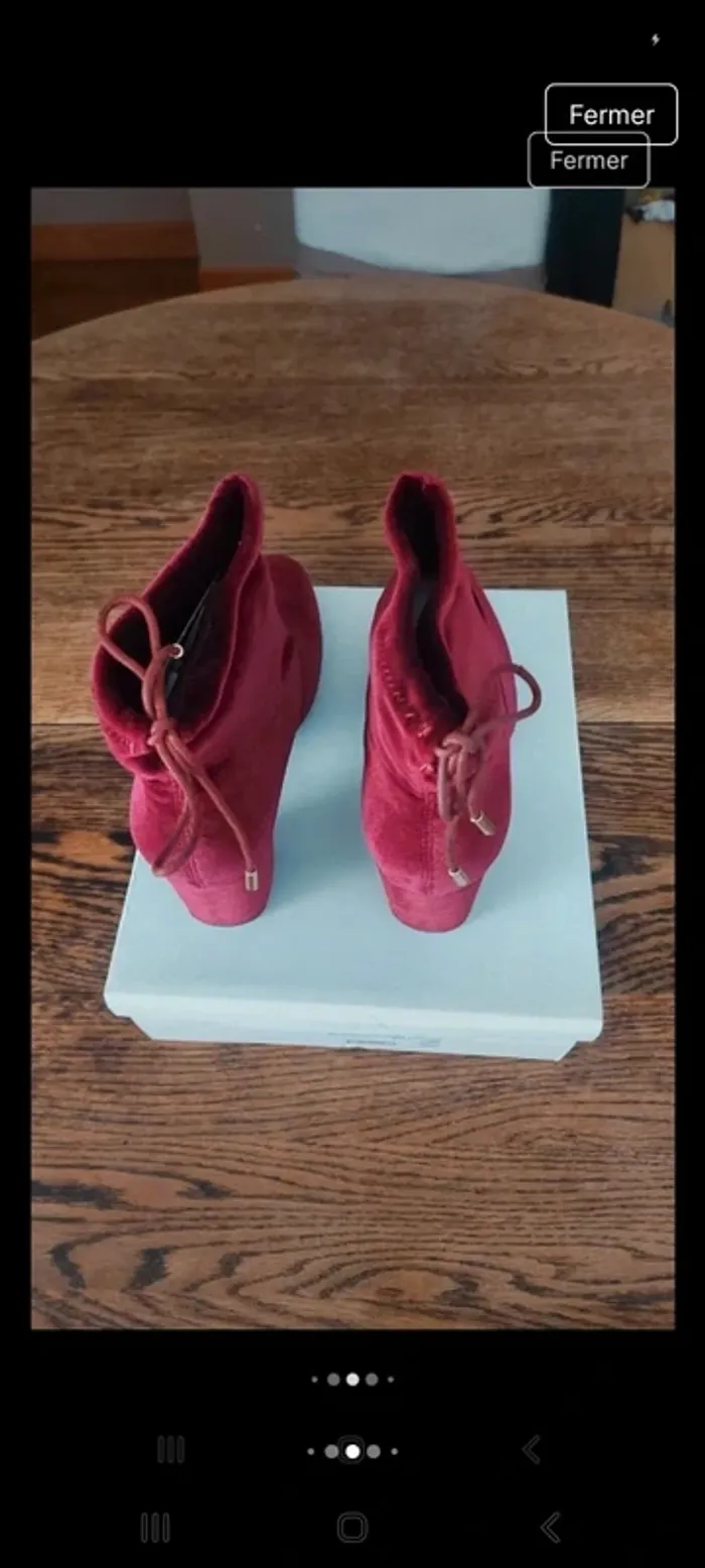 Bottine I Love Shoes Burgundy taille 39 Neuve - photo numéro 8