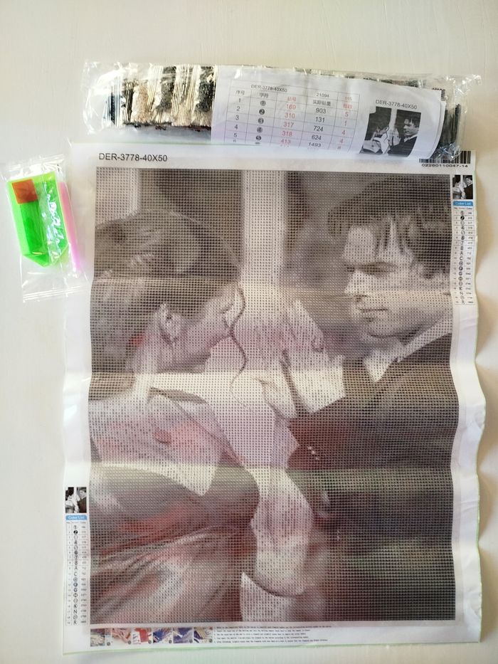 Diamond painting Elena et Damon #H180 - photo numéro 1