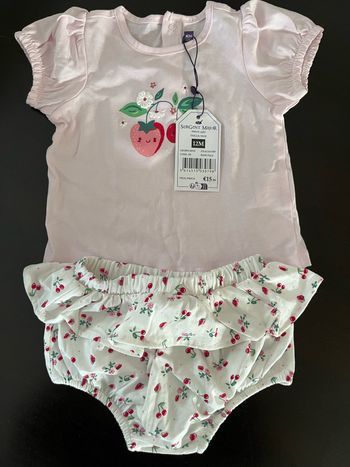 Ensemble fille 12 mois neuf saison été
