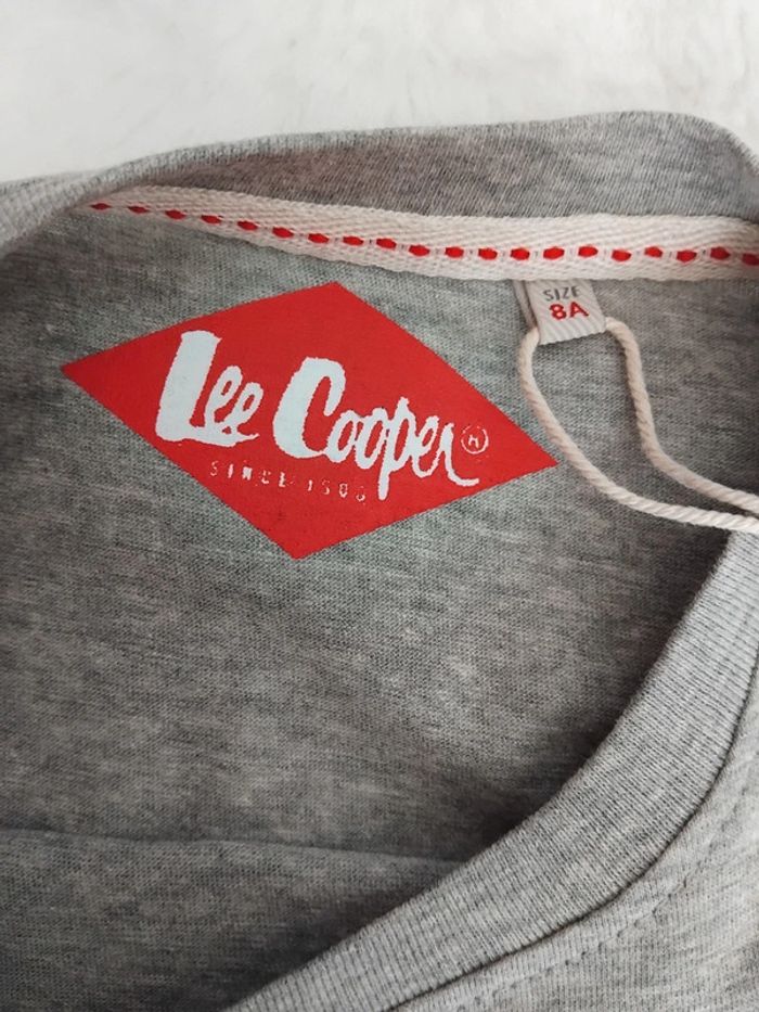 Tee-shirt Lee Cooper gris, 8 ans - photo numéro 4