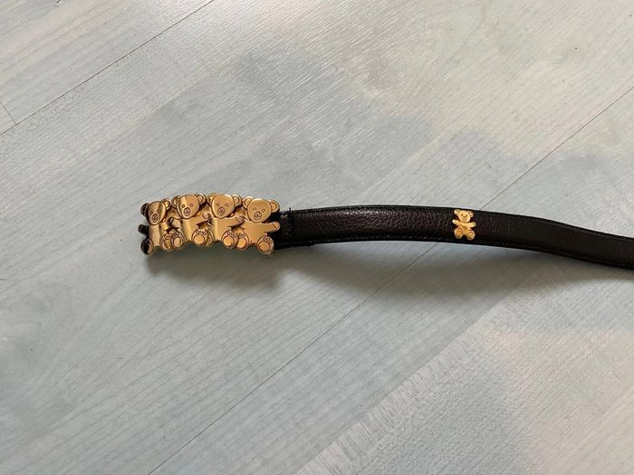 Ceinture noire avec nounours dorés 80cm - photo numéro 2