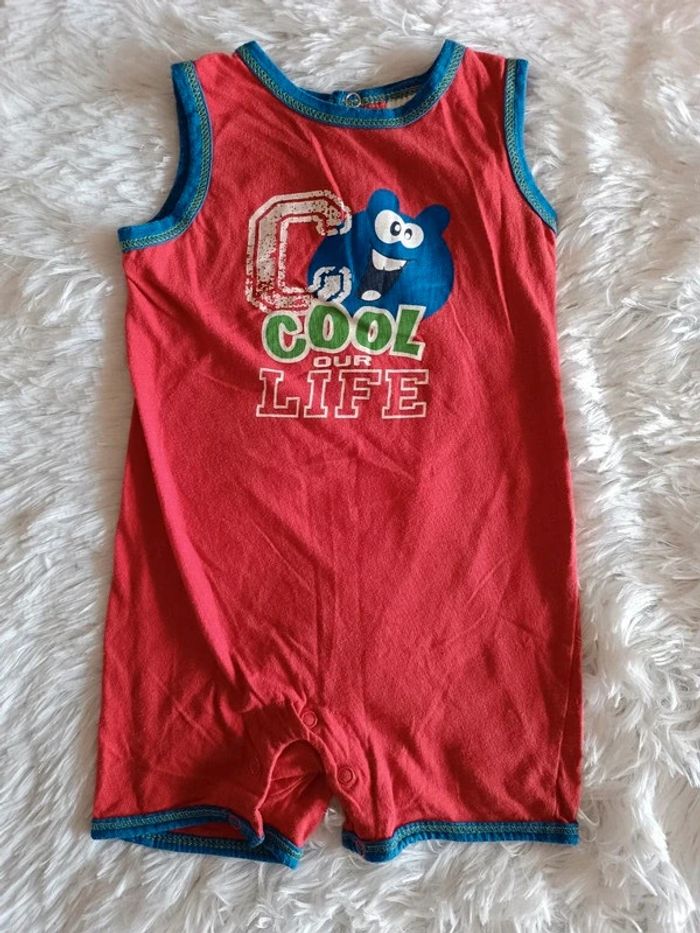 2€ Combishort sans manches Cool Life T. 12 mois - photo numéro 2