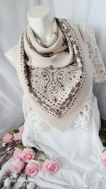 Echarpe femme inspiration kujten laine douce 