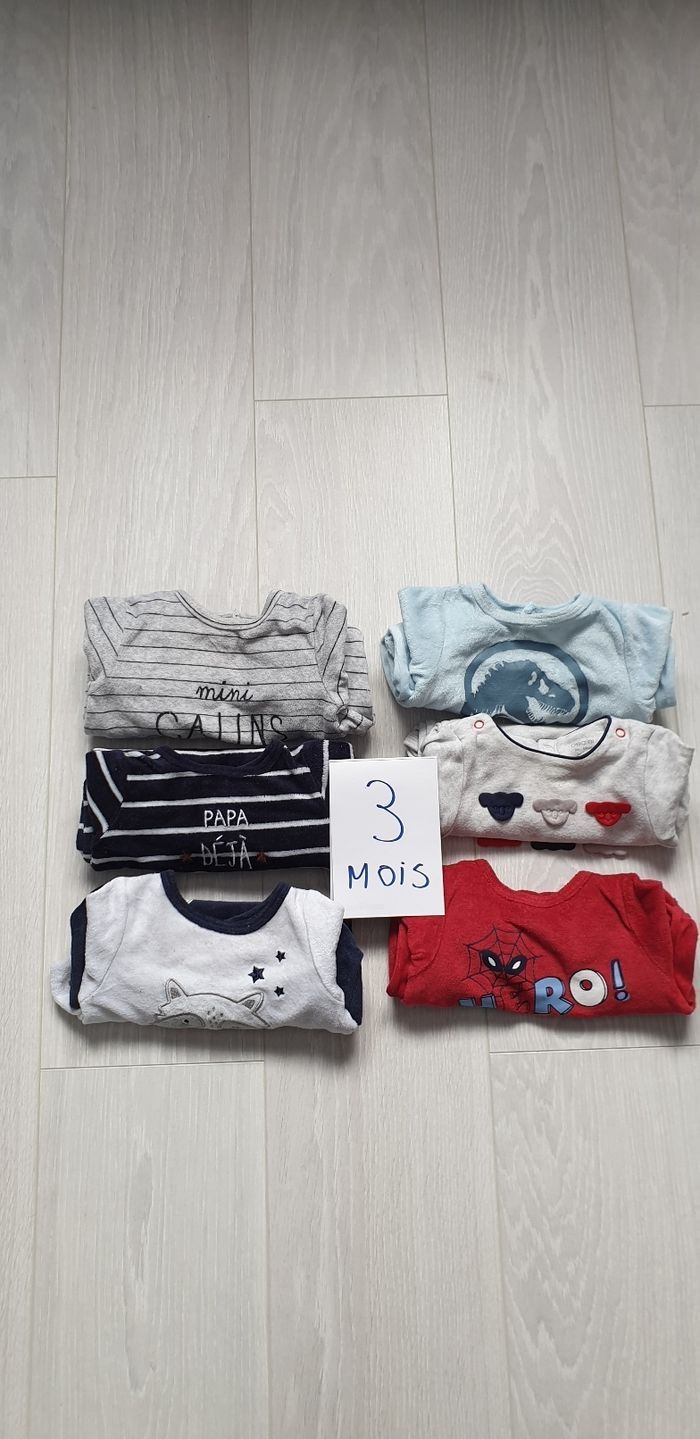 Lot 6 pyjama  3mois