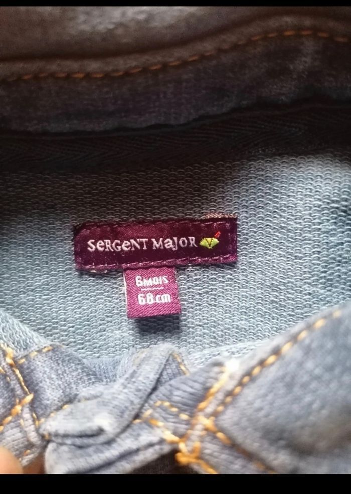 Veste type jean 6 mois - photo numéro 4