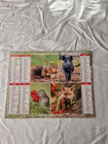 Calendrier de la poste 2022