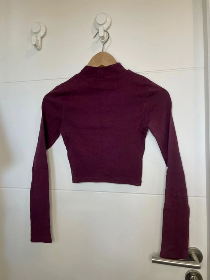 T-shirt manches longues bordeaux - photo numéro 6