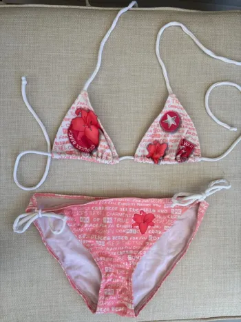 Maillot de bain 2 pièces rose
