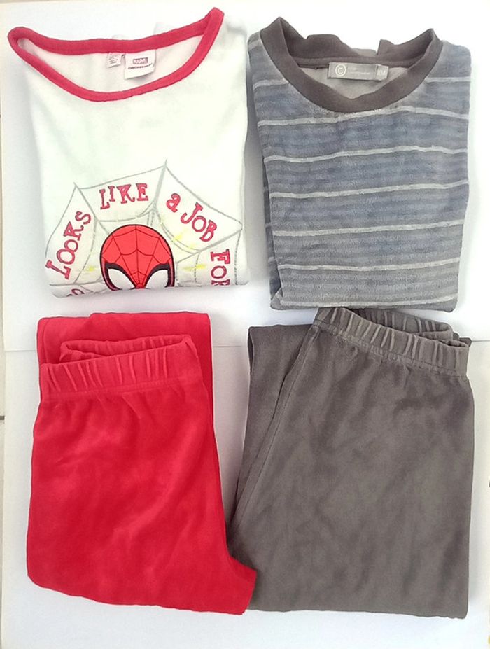 Lot 2 pyjamas molleton 10 ans