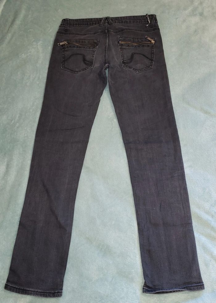 Jeans Vintage Y2K Femme Broderie 👖 DDP - Taille 36 - photo numéro 7