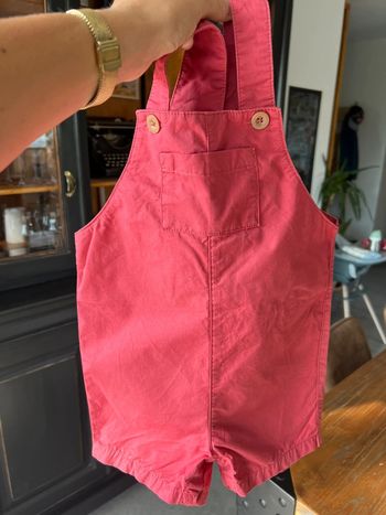 Salopette Rouge Petit Bateau
