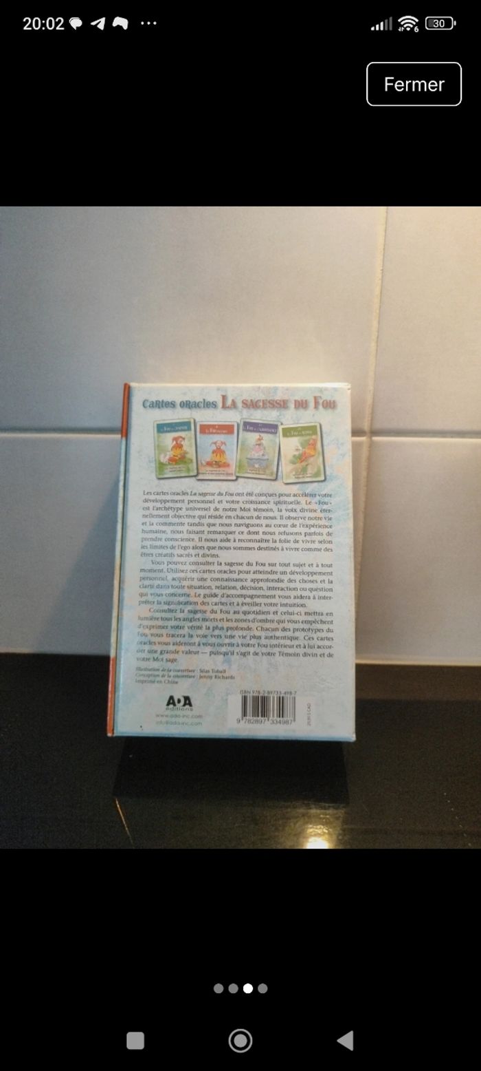 Jeu de cartes Oracles la sagesse du fou - photo numéro 3