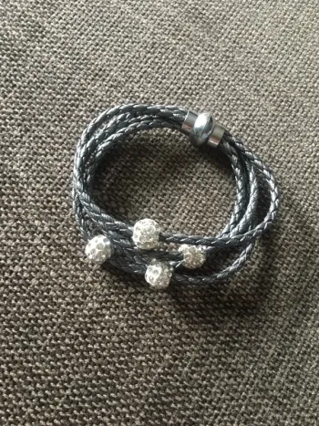 Bracelet style cuir Luxury Crystal