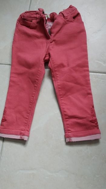 Jean couleur corail