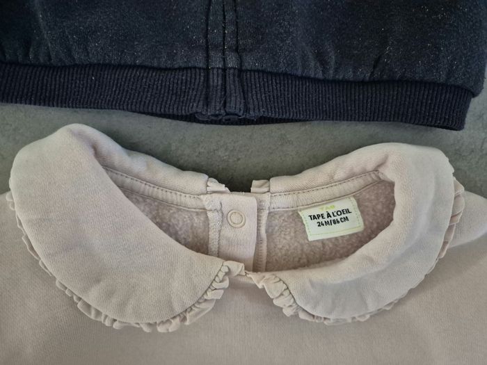 Lot 2 sweats tape à l'œil 2 ans - photo numéro 4