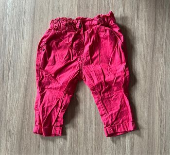 Pantalon léger tape à l’œil rose