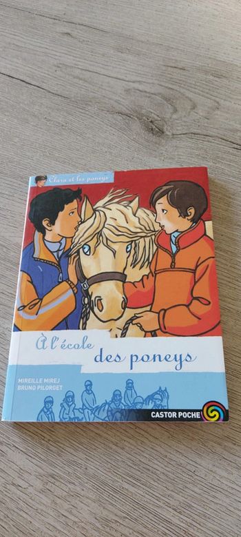 Livre enfant A l école des poneys, à partir de 8ans, bon état