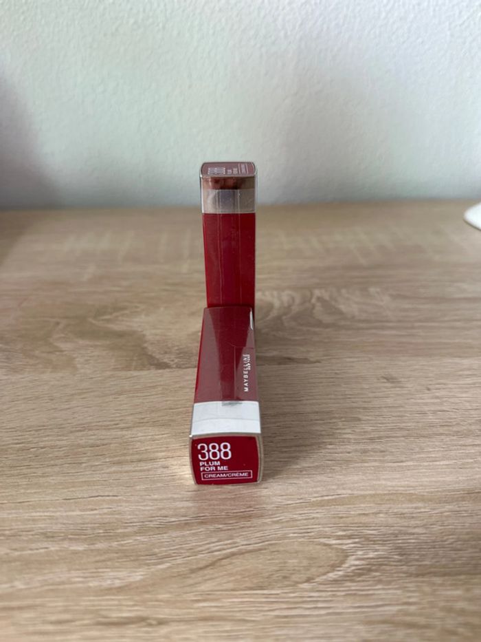Lot de 2 rouge à lèvres Maybelline lipstick 388