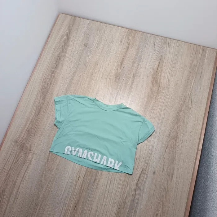 Teeshirt gymshark femme XS vert clair - photo numéro 2