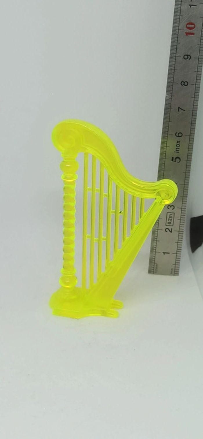 Instrument de musique grande harpe jaune playmobil