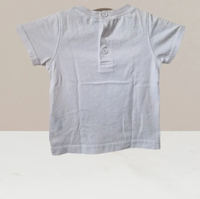 T-shirt blanc - Taille 6 mois - photo numéro 3