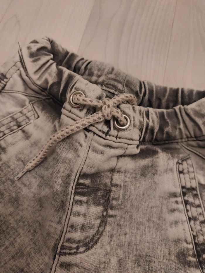 Jean gris taille élastique fille 4 ans - photo numéro 3