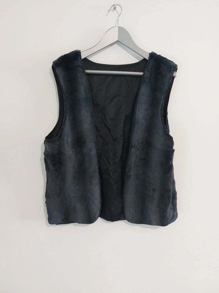 Gilet effet fausse fourrure