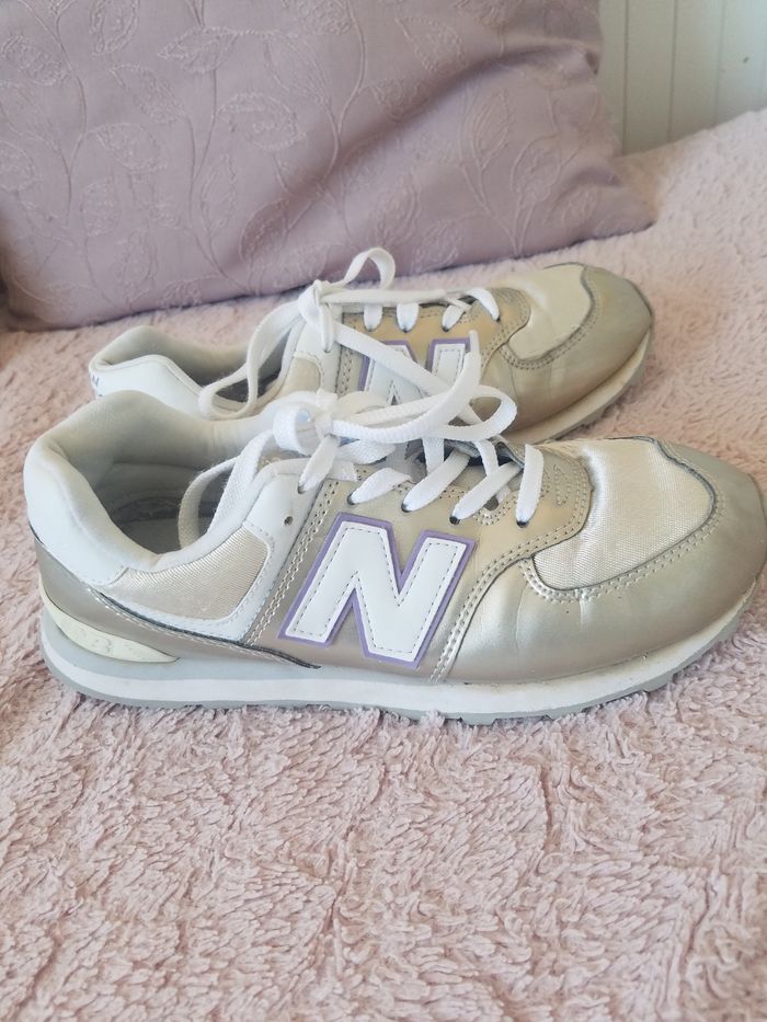 Baskets New Balance 574 t 37 bon état - photo numéro 4