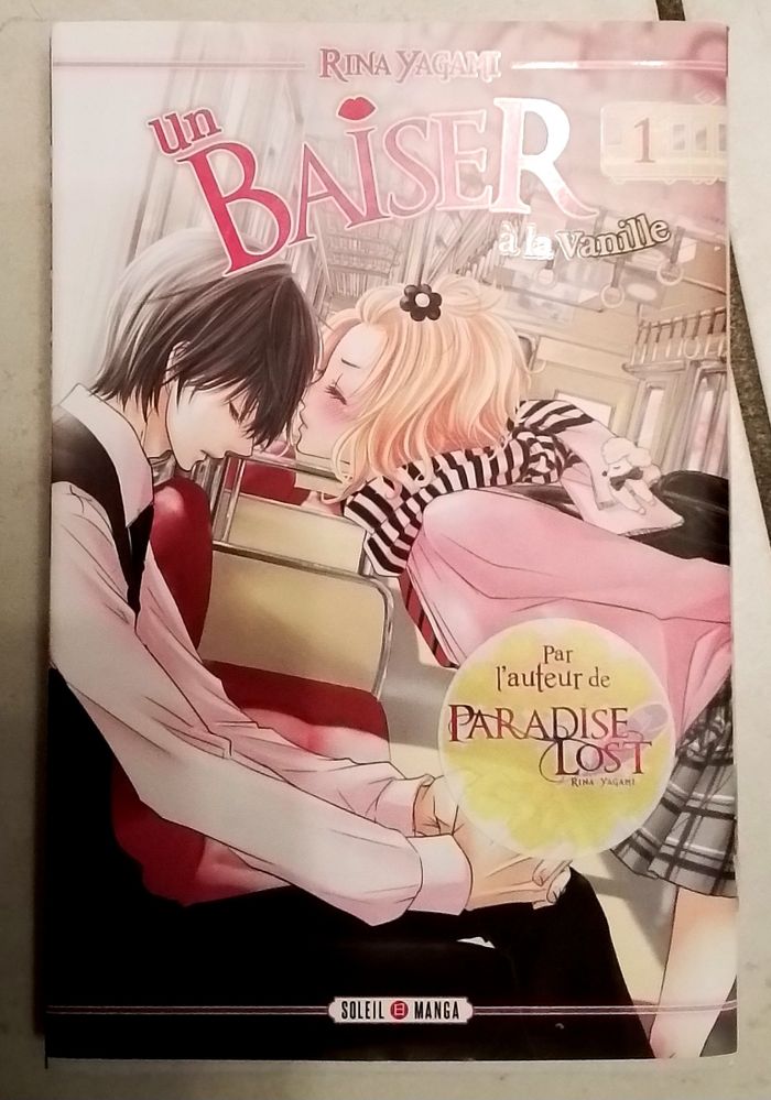 Manga "un baiser à la vanille" n° 1 de Rina Yagami