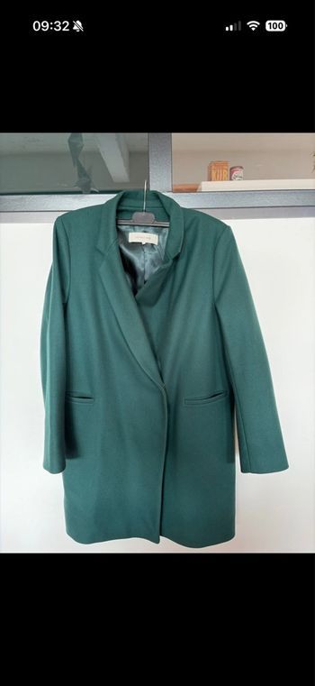 Manteau vert sapin Gérard Darel