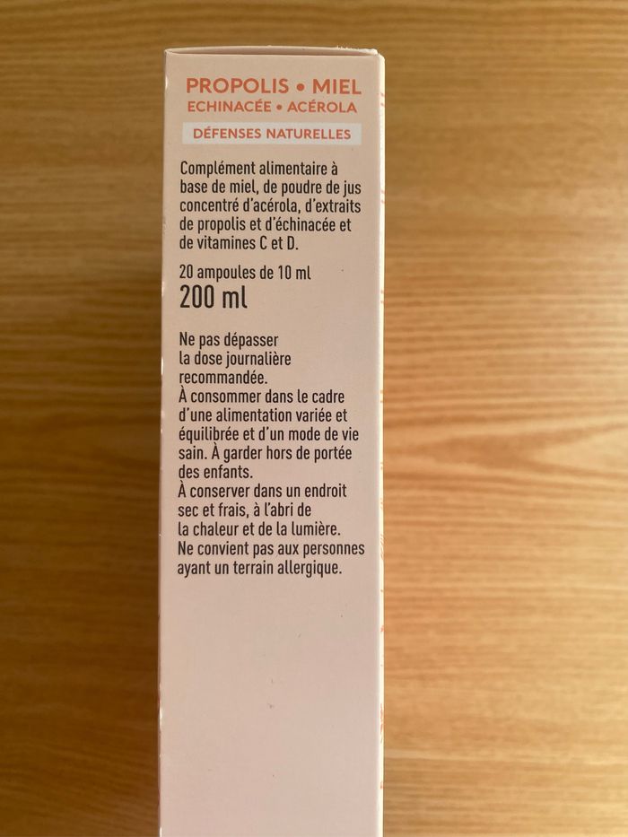 Propolis miel echinacee acerola - photo numéro 3