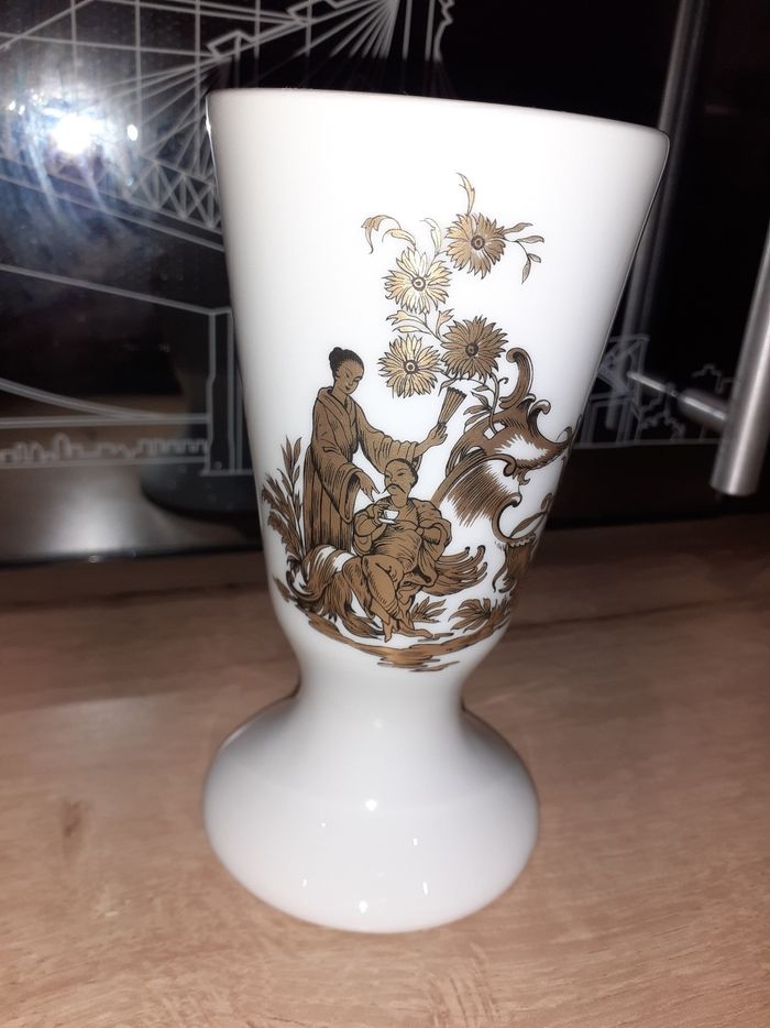 Mazagrand Porcelaine de Limoges décor japonais doré - photo numéro 3