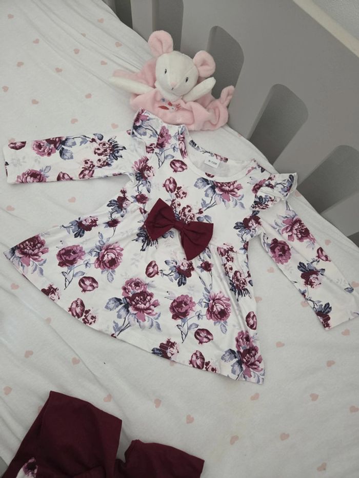 🤩 ensemble fille tout mignon neuf 9 12 mois - photo numéro 2