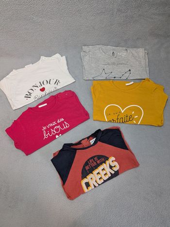 Lot T-shirts Manches Longues 24 mois (2 ans)