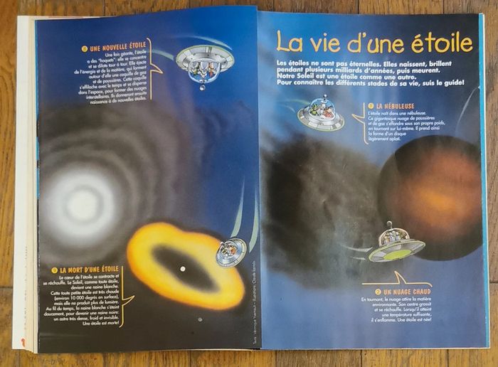 Ancien journal de mickey N°2511 poster panoramique constellations 2000 vintage - photo numéro 8