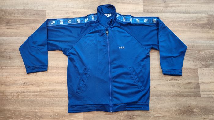Vêtement Homme Veste zip bleu Fila taille M taille L #Retrostreet - photo numéro 6