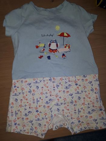 Ensemble bébé été 9 mois