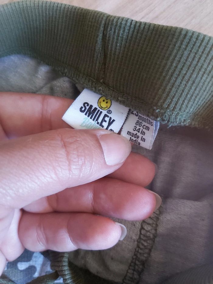 Pantalon de jogging trellis garçon Smiley 24 mois (78) - photo numéro 2