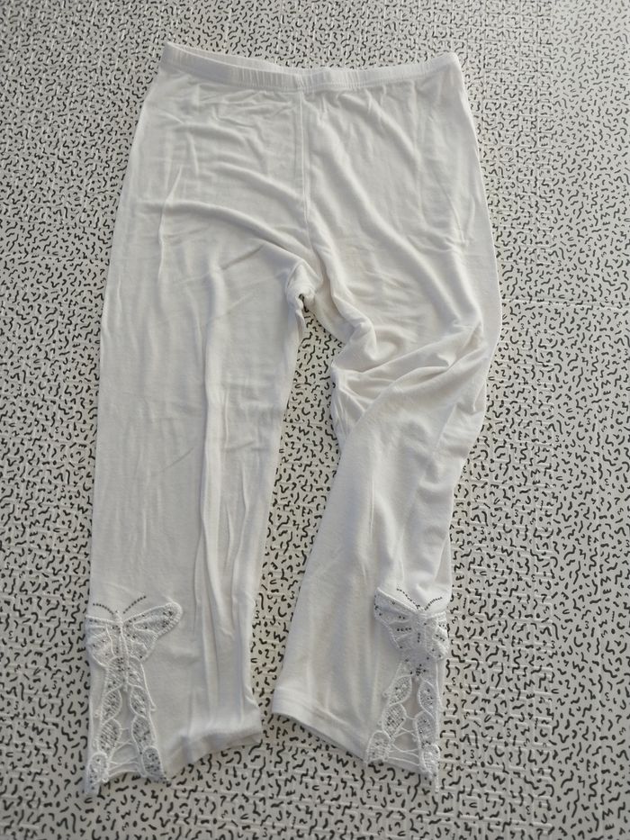 Legging blanc femme