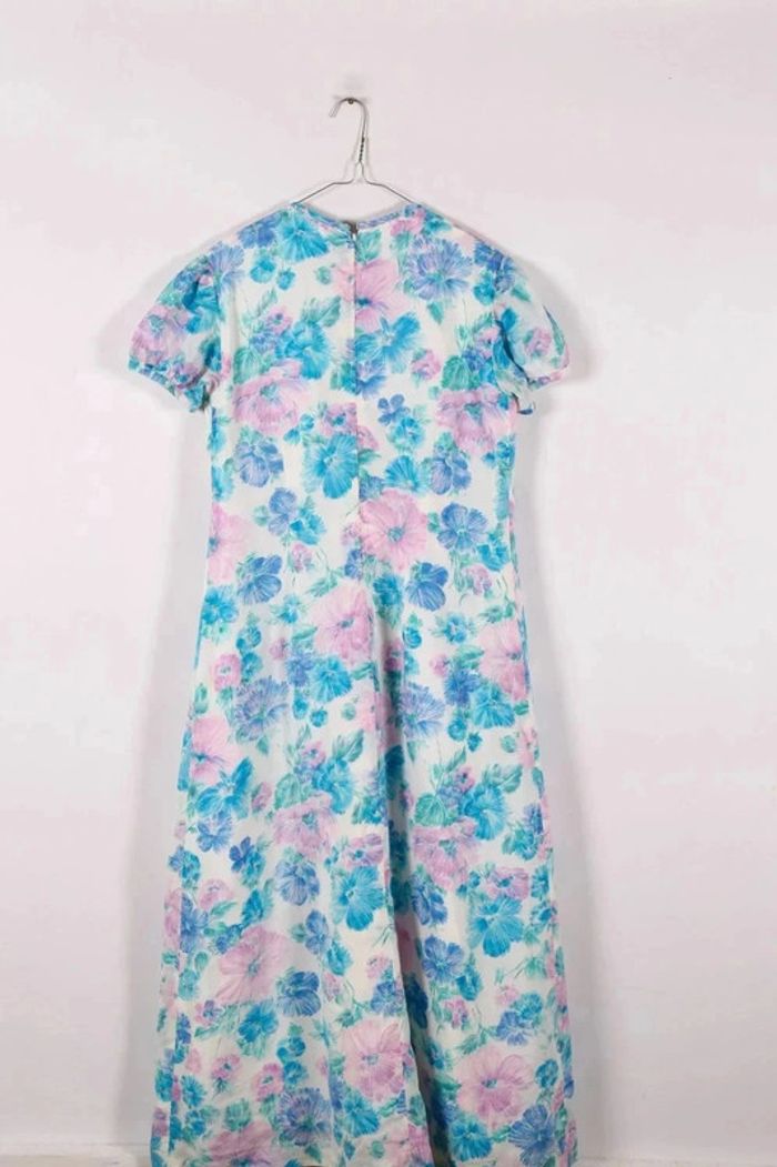 "Adorable robe maxi vintage 70's motif fleurs (#240516 - photo numéro 2